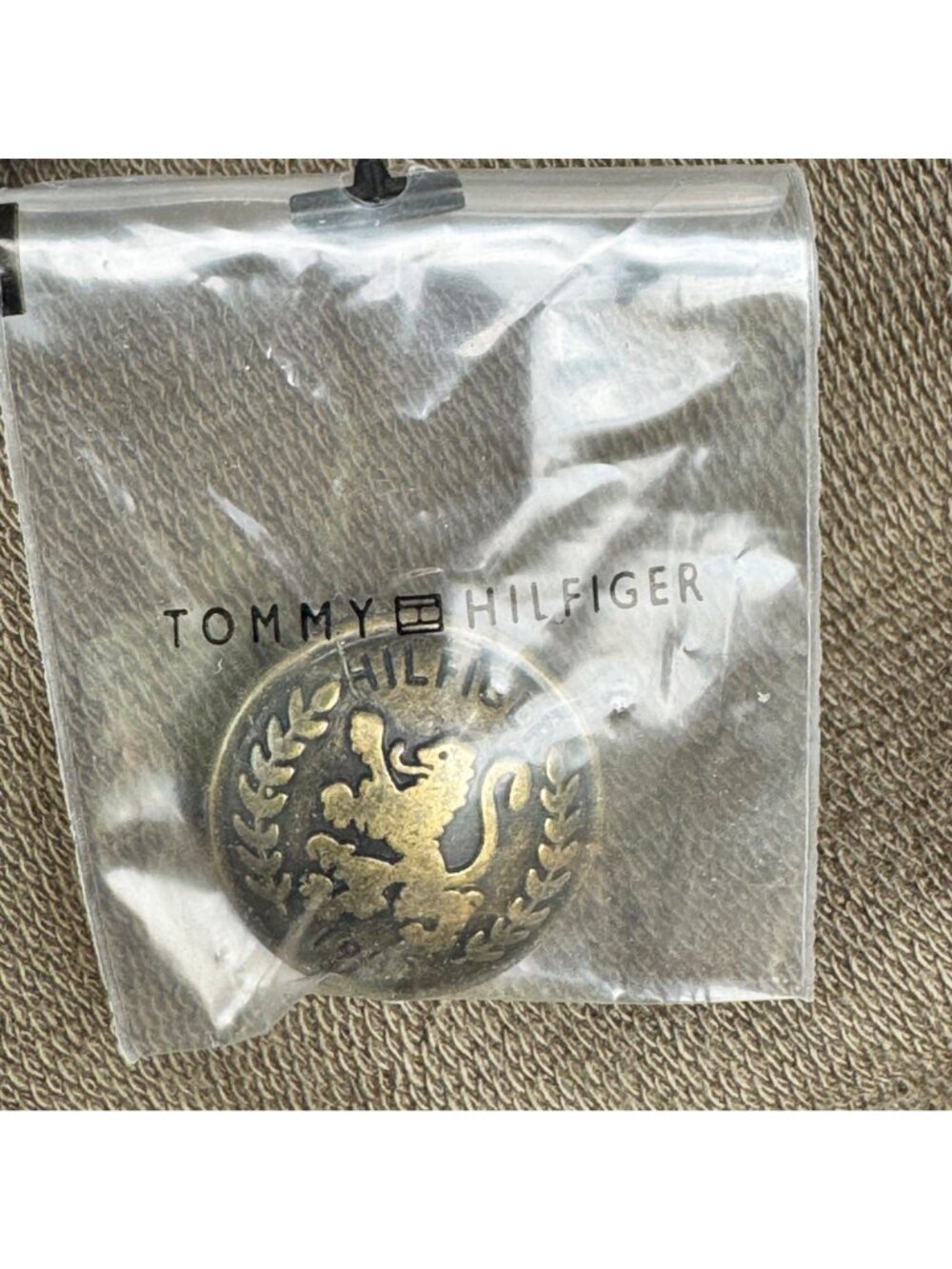 Tommy Hilfiger Women Band Jacket Olive Green XL Cotton Blend Double Breasted New - Picture 14 of 15